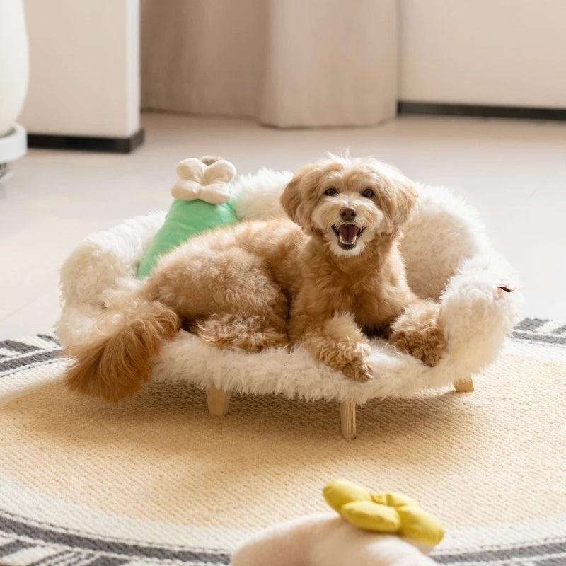 Wooden Pet Kennel Bed