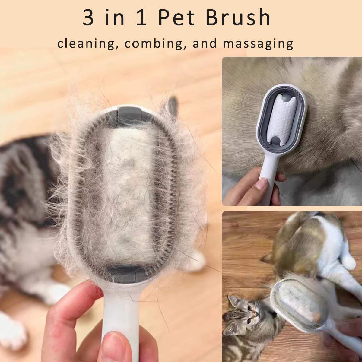 4 In-1 Pet Grooming Brush