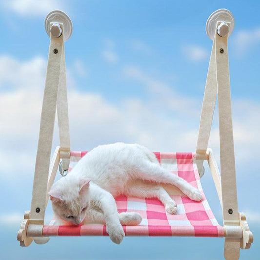 Durable Wooden Cats Hammock