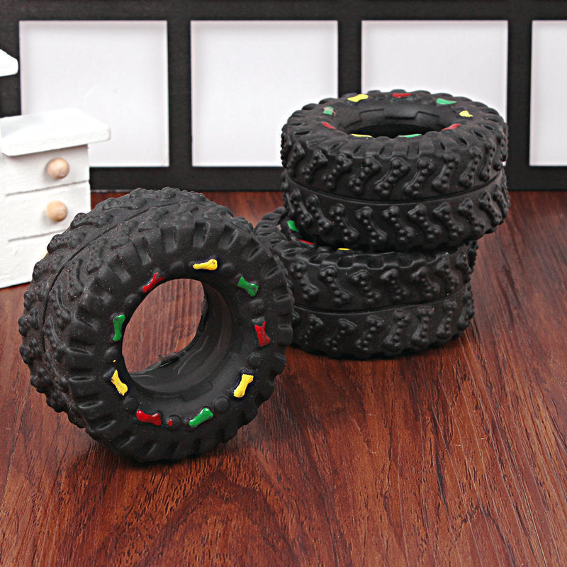 Small Tire Pet Vocalizations Glue Toys