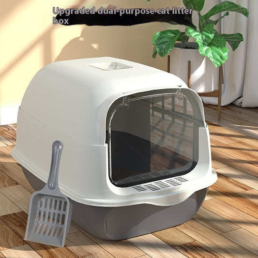 Fully Enclosed Cat Litter Box